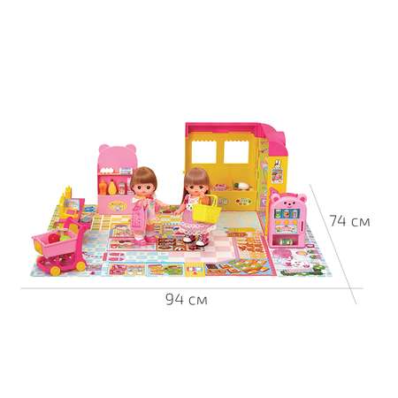 Игровой набор Kawaii Mell Супермаркет для куклы Мелл с аксессуарами звук 34Х27Х14 см (сложенный)