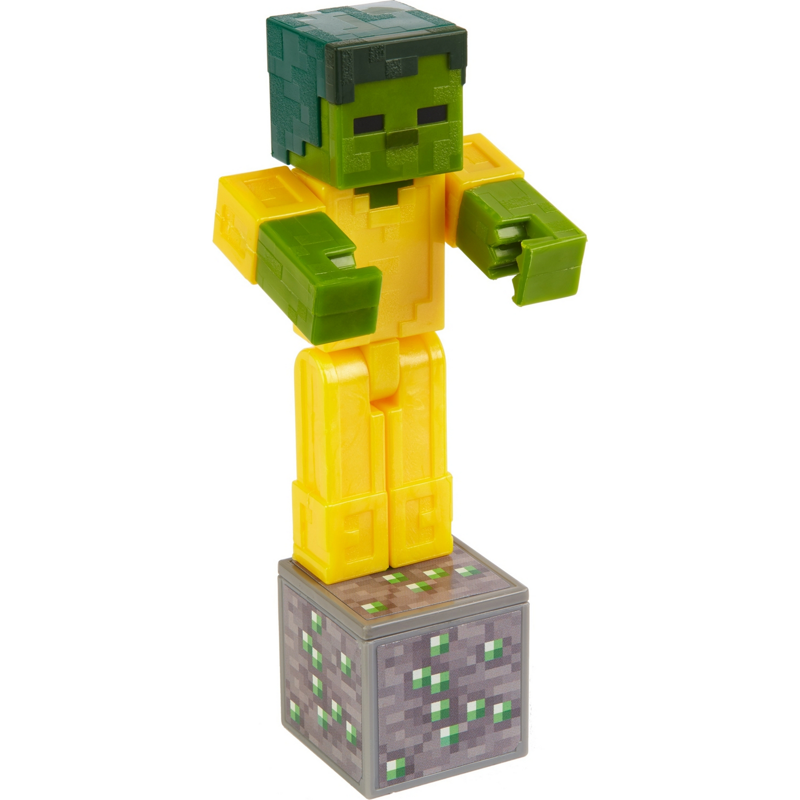 Фигурка Minecraft Зомби в золотой броне с аксессуарами GLC68 - фото 6