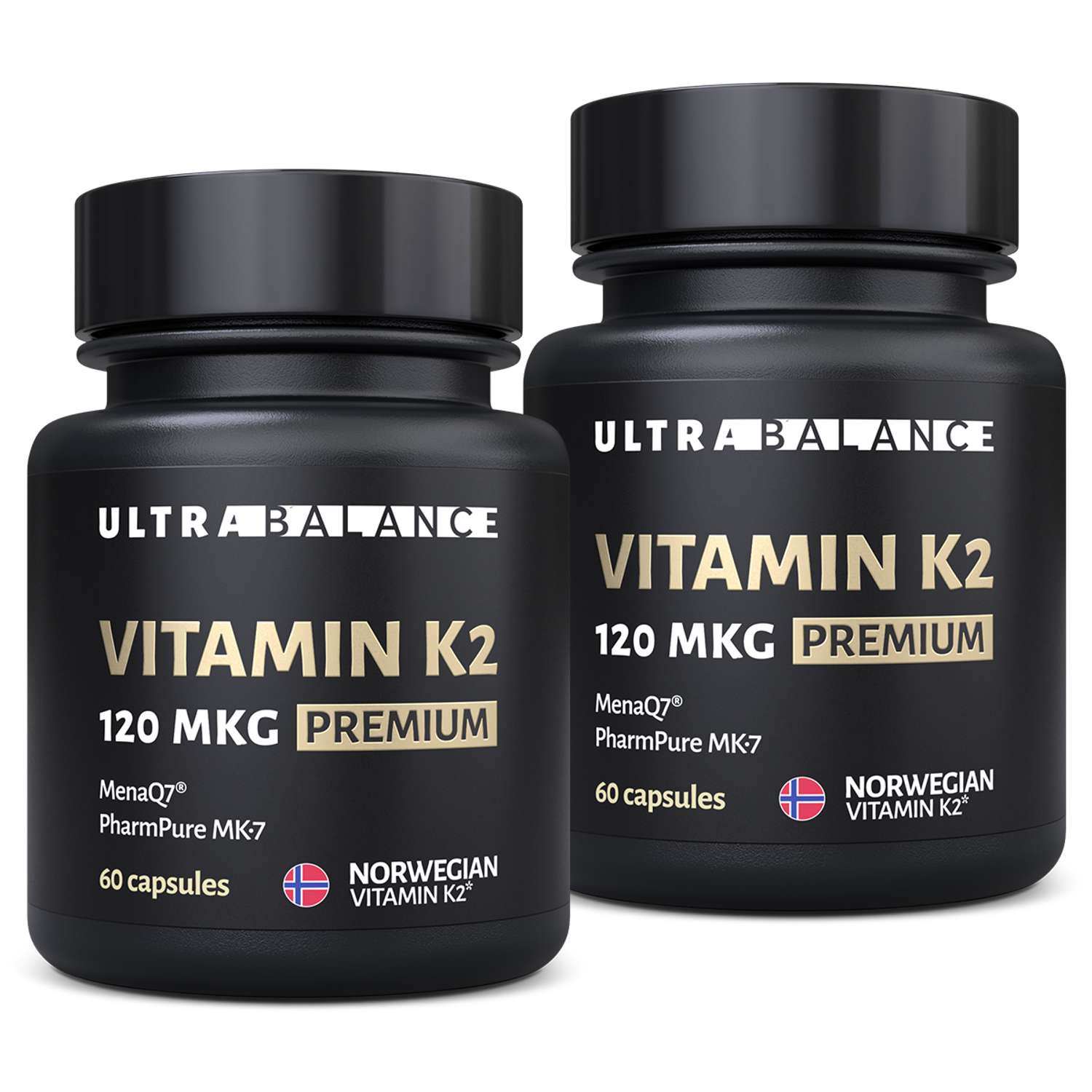 Витамин моно К2 МК-7 комплекс UltraBalance 120 mcg Premium 120 капсул - фото 1