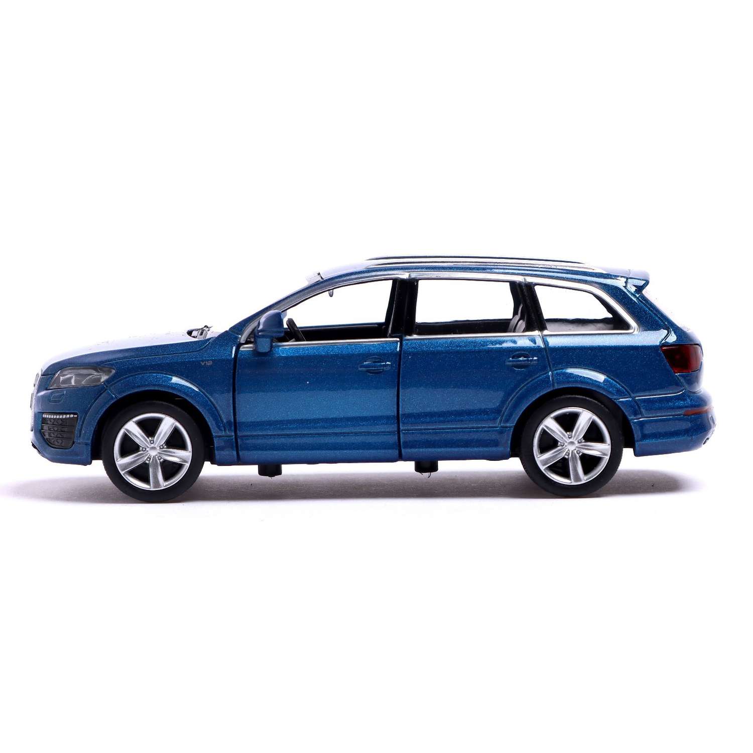 Машина Автоград металлическая AUDI Q7 V12. 1:32. открываются двери. инерция. цвет синий 3098624 - фото 2