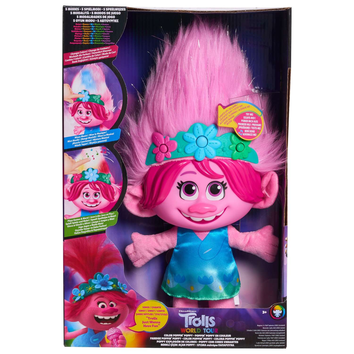 Фигурка Trolls Мировой тур Poppy 65405 - фото 4