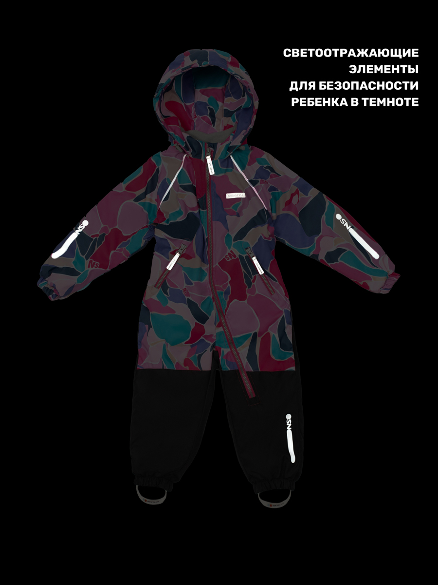 Комбинезон NIKASTYLE 8м1025 ягода/черный - фото 8