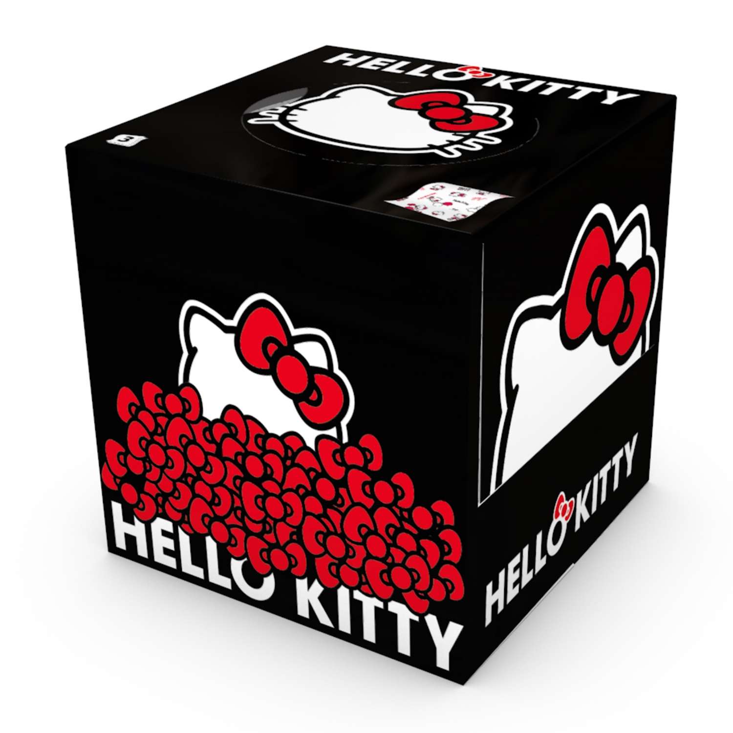 Салфетки бумажные выдергушки World cart Hello Kitty с рисунком 3 слоя 56 штук в упаковке - фото 2