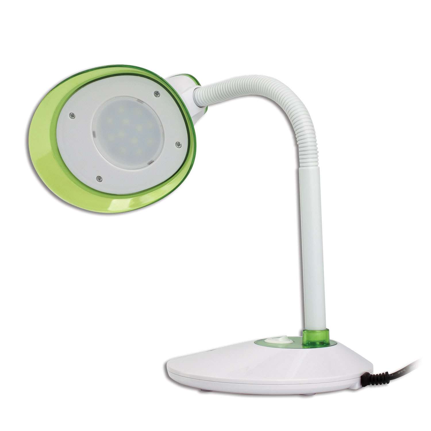 Лампа настольная Sonnen светодиодная на подставке бело-зеленый - фото 6