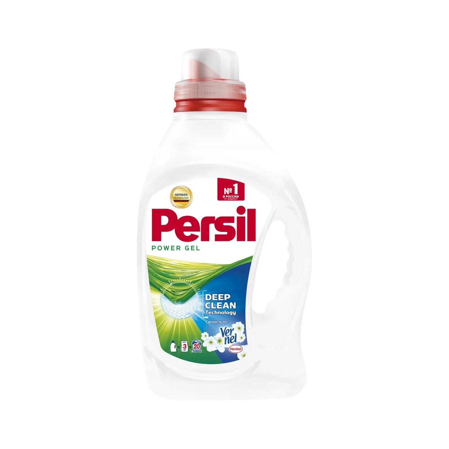 Гель для стирки Persil Свежесть от Вернель для белого 1.3л - фото 1