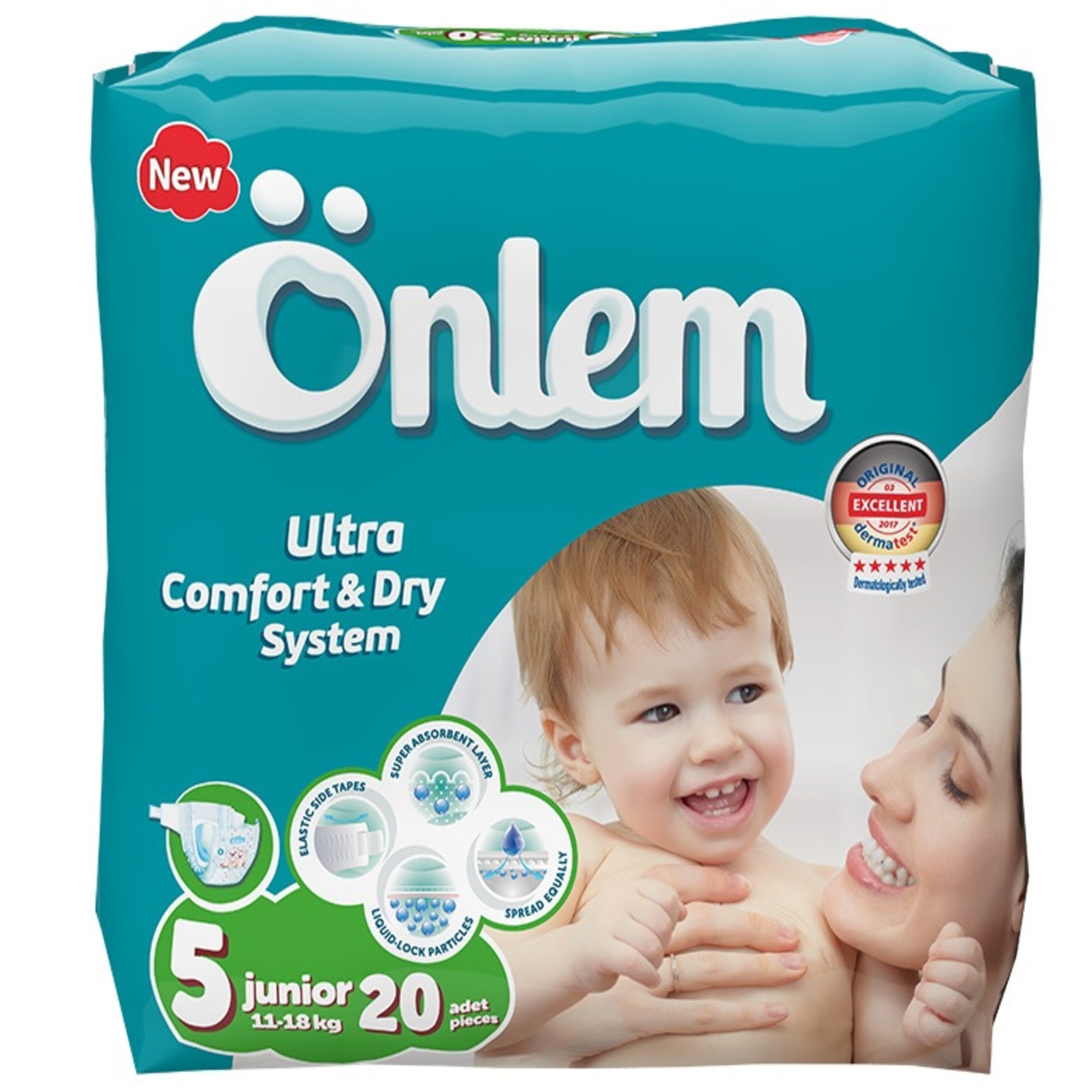 Подгузники Onlem Ultra Comfort Dry System для детей 5 11-18 кг 20 шт - фото 1