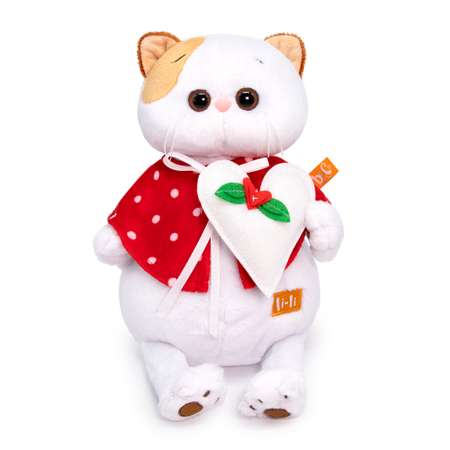 Мягкая игрушка BUDI BASA Ли-Ли в накидке с сердцем 24 см LK24-095