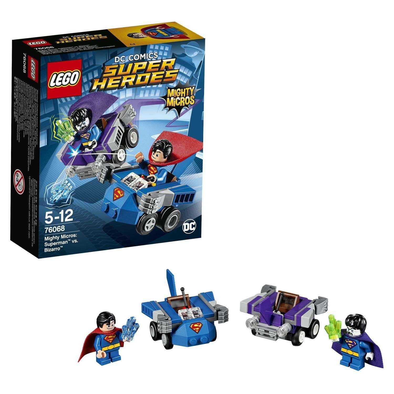 Конструктор LEGO Super Heroes Mighty Micros: Супермен против Бизарро (76068) - фото 1