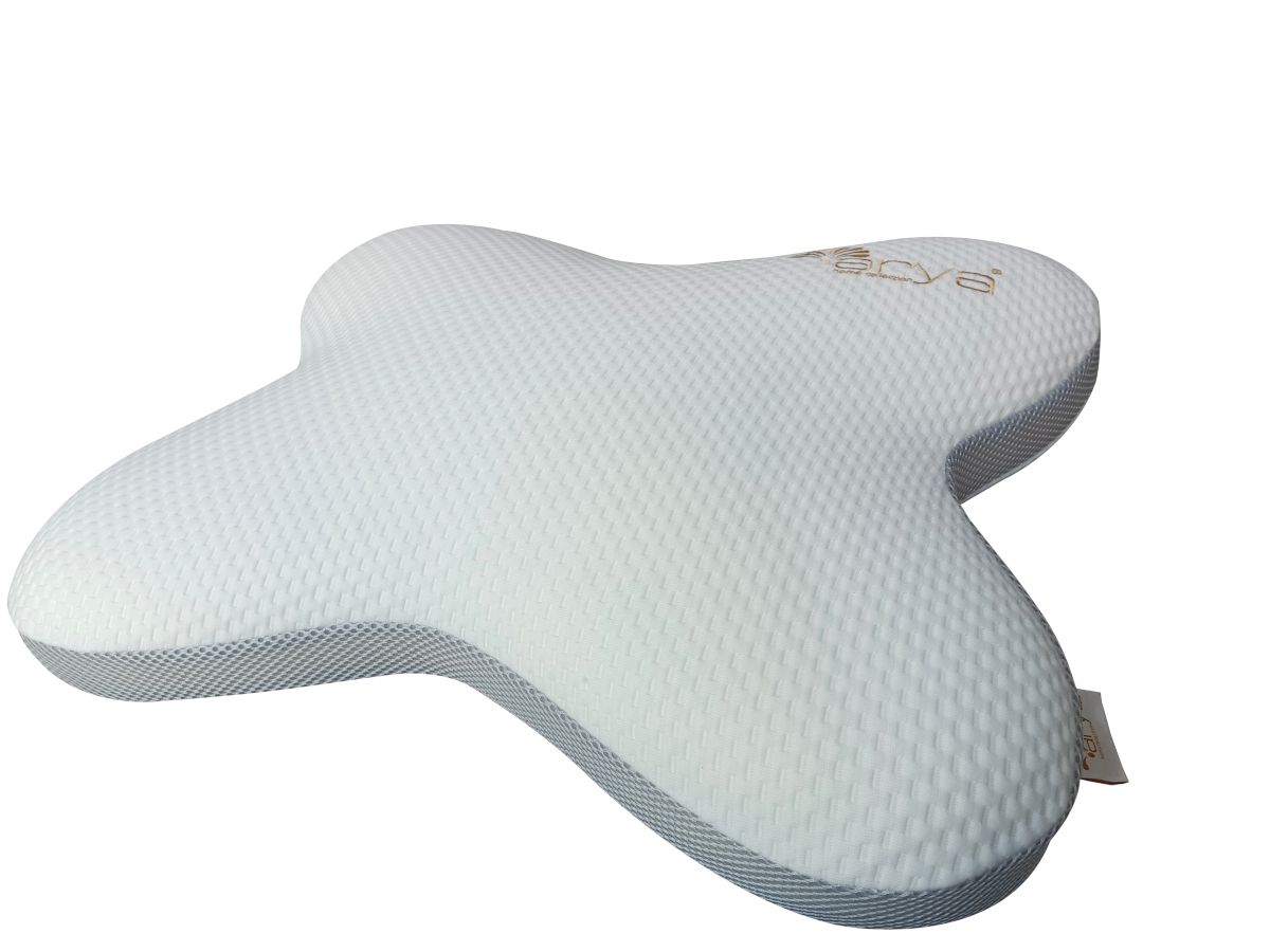Подушка Arya Home Collection с эффектом памяти поддерживающая Arya Memory Foam в форме Бабочки 55X45X10 Papillon Белый - фото 1