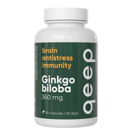 Витамины для мозга и памяти qeep Бады гинкго билоба и готу кола
