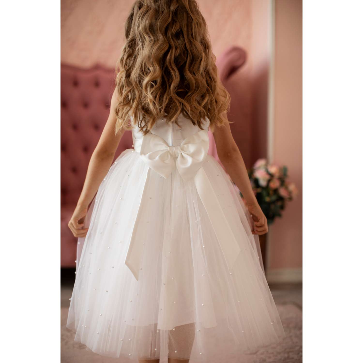 Платье ilina irina kids А-01 белое - фото 3