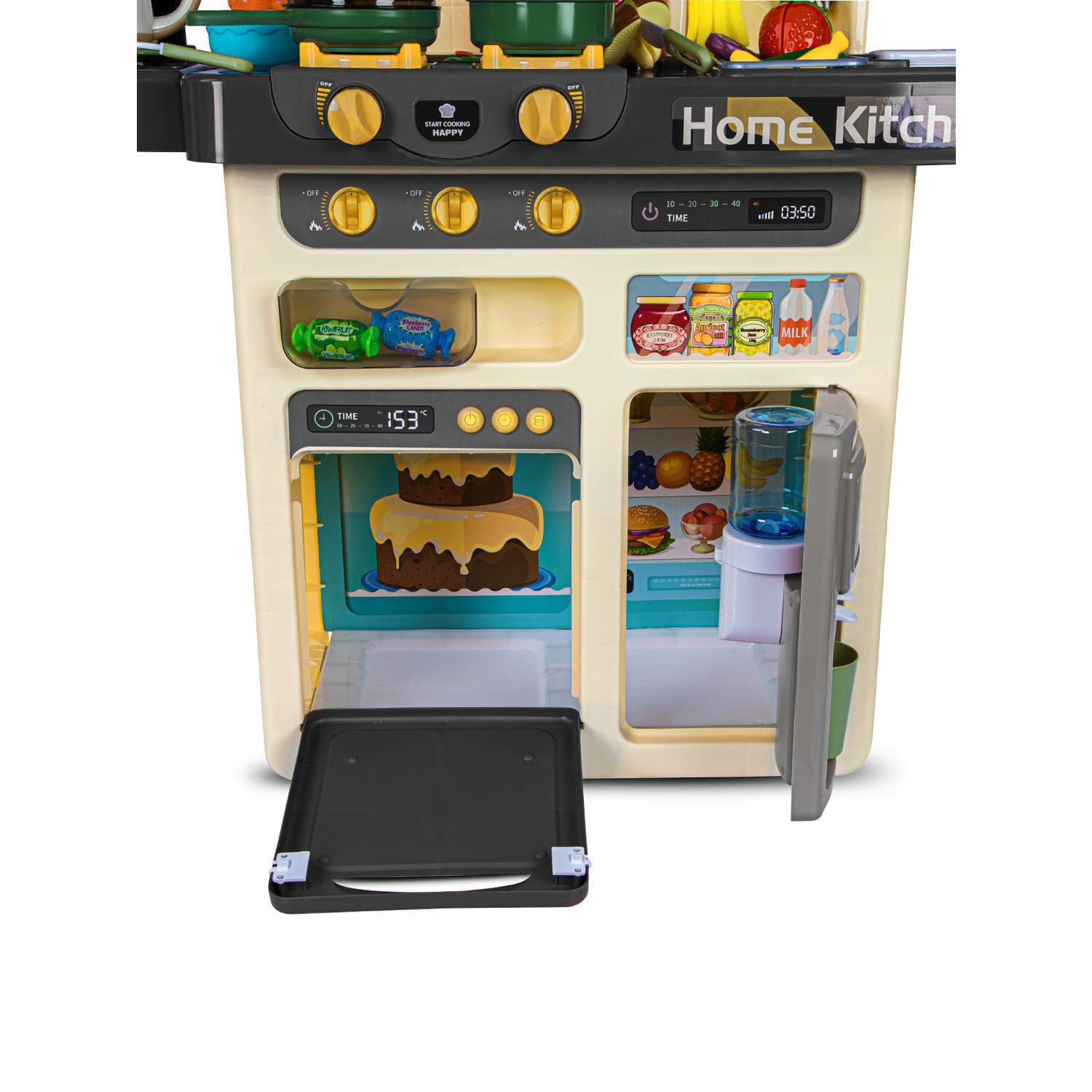 Игровой набор детский AMORE BELLO Кухня со световыми и звуковыми эффектами паром кран-помпа - фото 14