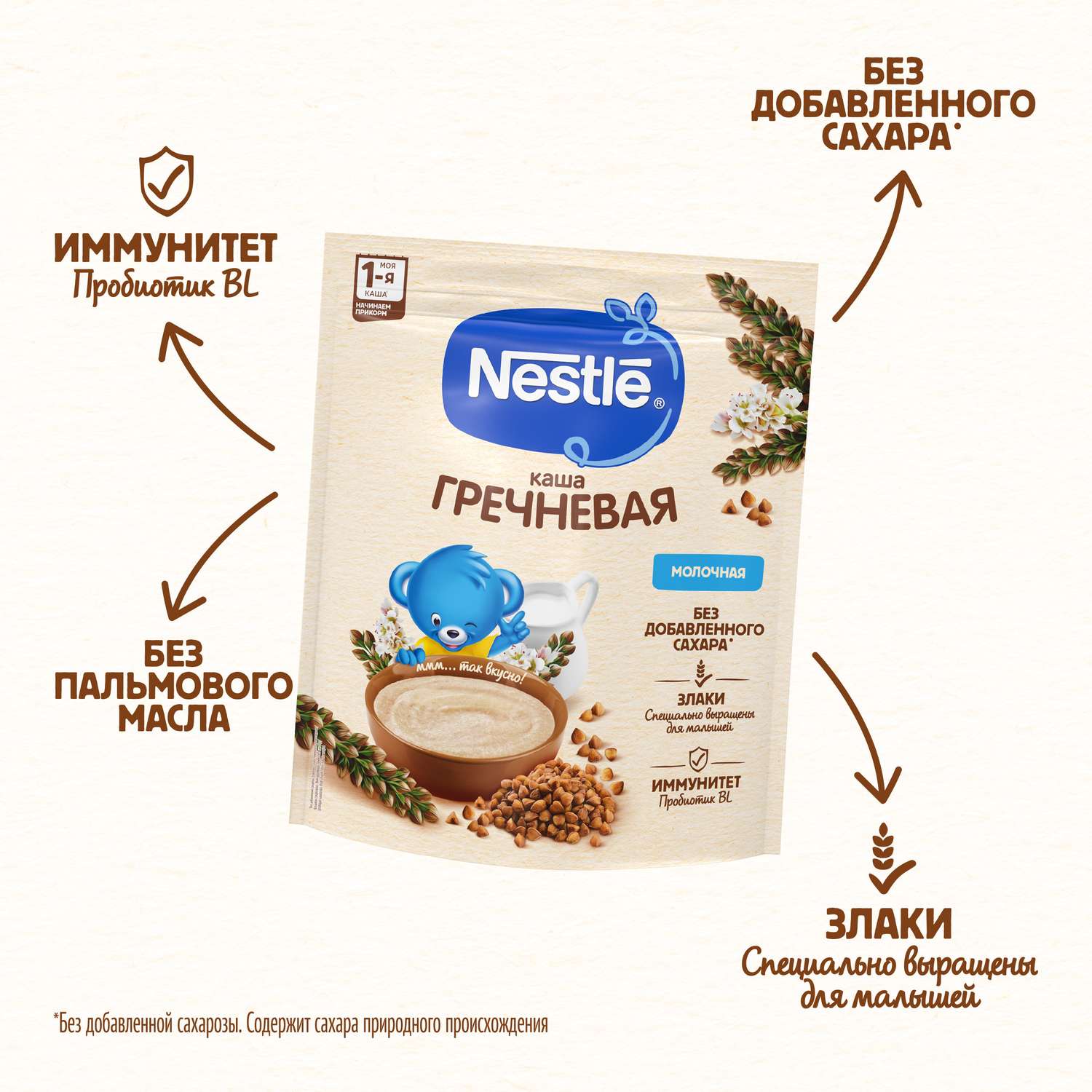 Каша молочная Nestle гречневая 200г с 4месяцев - фото 4
