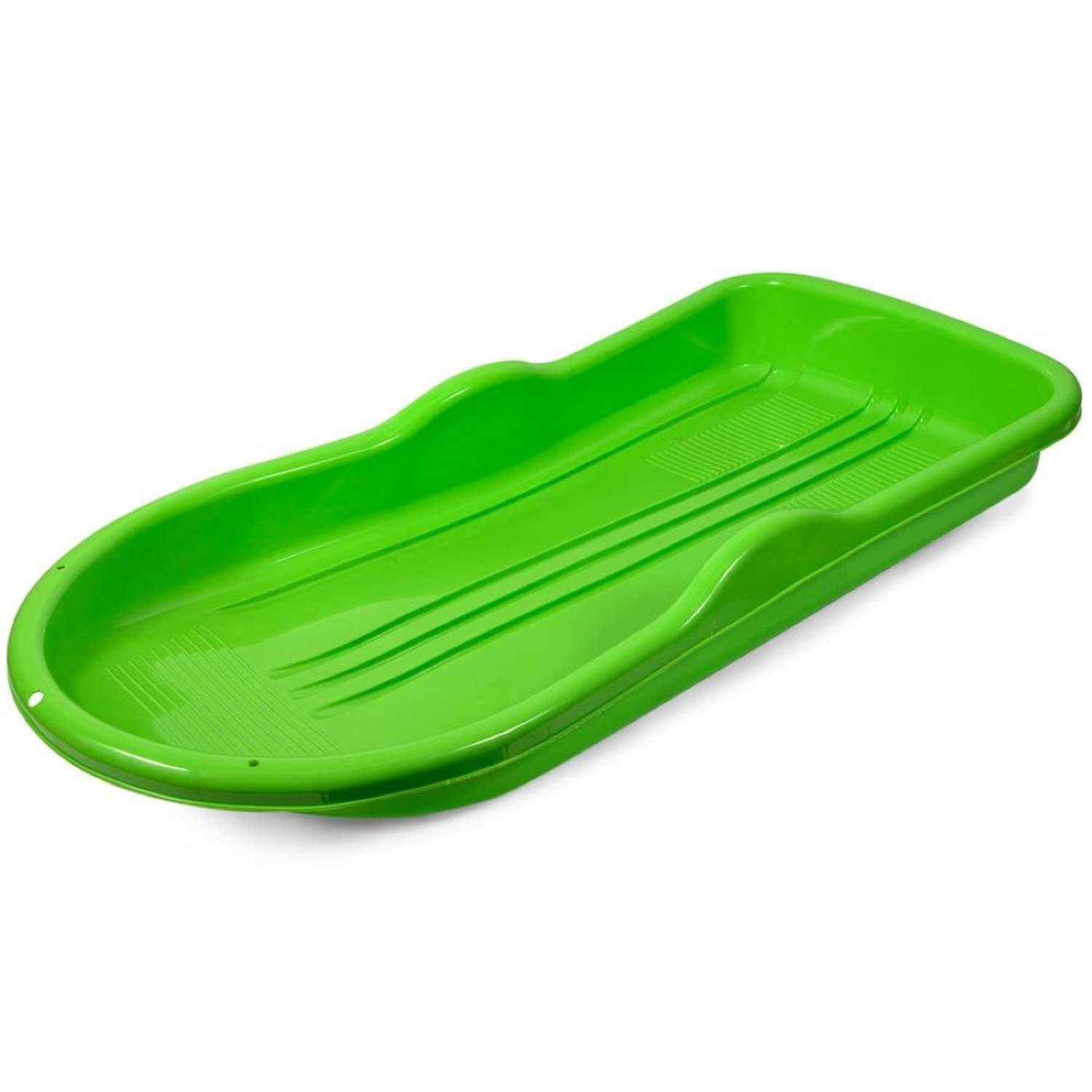 Санки ледянка 90 см Green Plast пластиковая большая детская цвет салатовый - фото 2