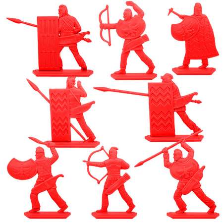 Набор солдатиков Воины и Битвы Персидские воины красный цвет
