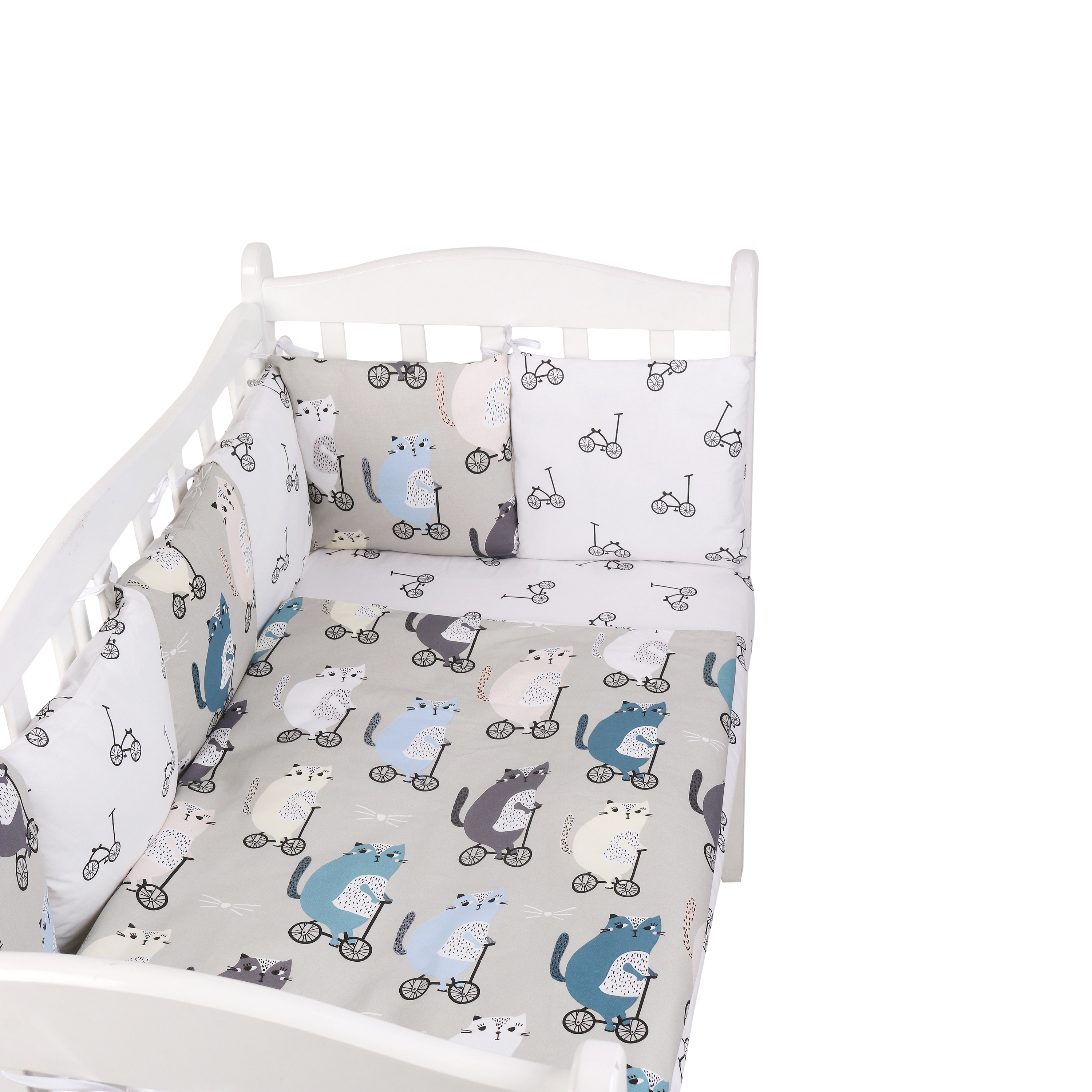 Комплект постельного белья Amarobaby Велосипедисты 4предмета AMARO-3015-Ve - фото 7