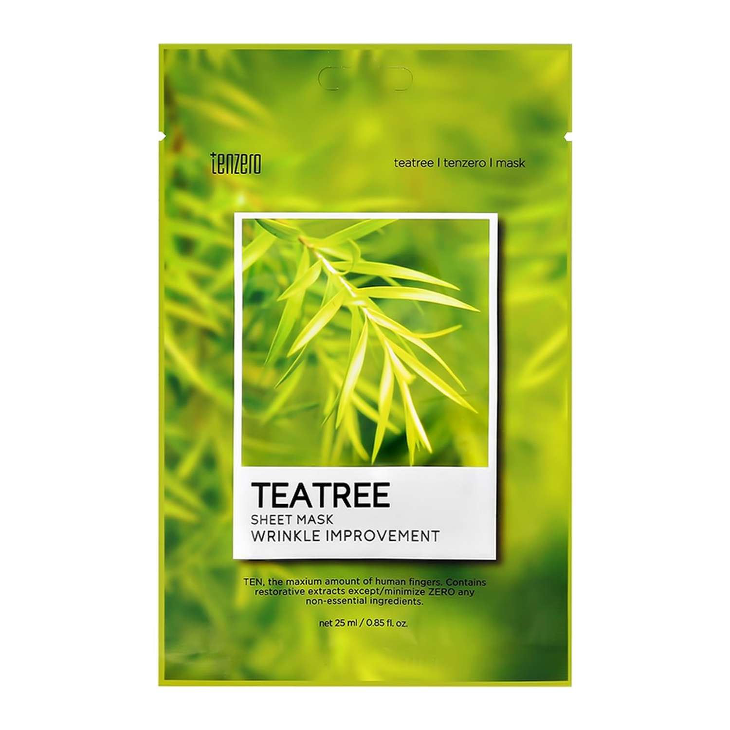 Маска тканевая Tenzero с экстрактом чайного дерева очищающая 25 мл - фото 4