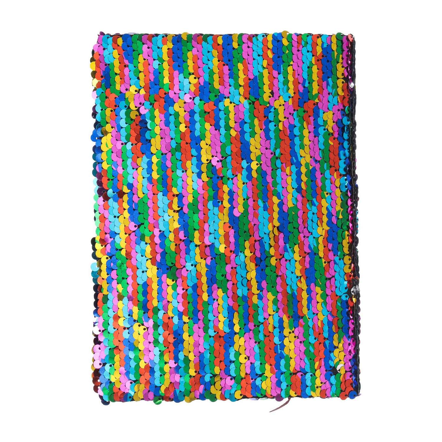 Записная книжка Sima-Land А5 80 листов линия Пайетки двухцветные разноцвет-серебро - фото 1