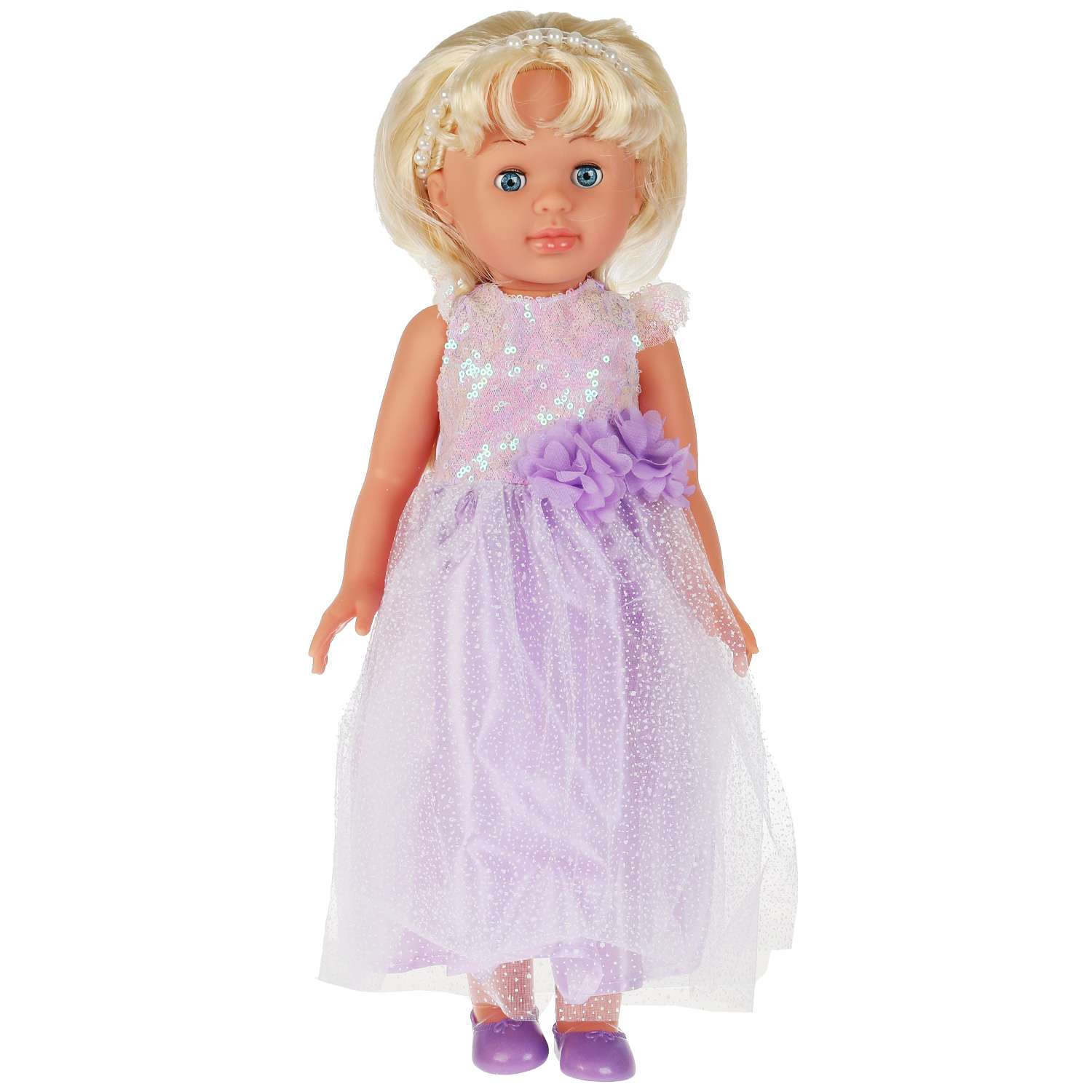 Кукла озвученная Карапуз Олеся 50 см в платье с аксессуарами 326528 - фото 2