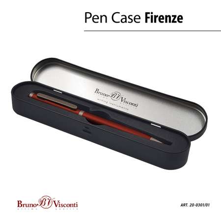 Ручка шариковая Bruno Visconti автоматическая Firenze цвет корпуса красный 1 мм синяя