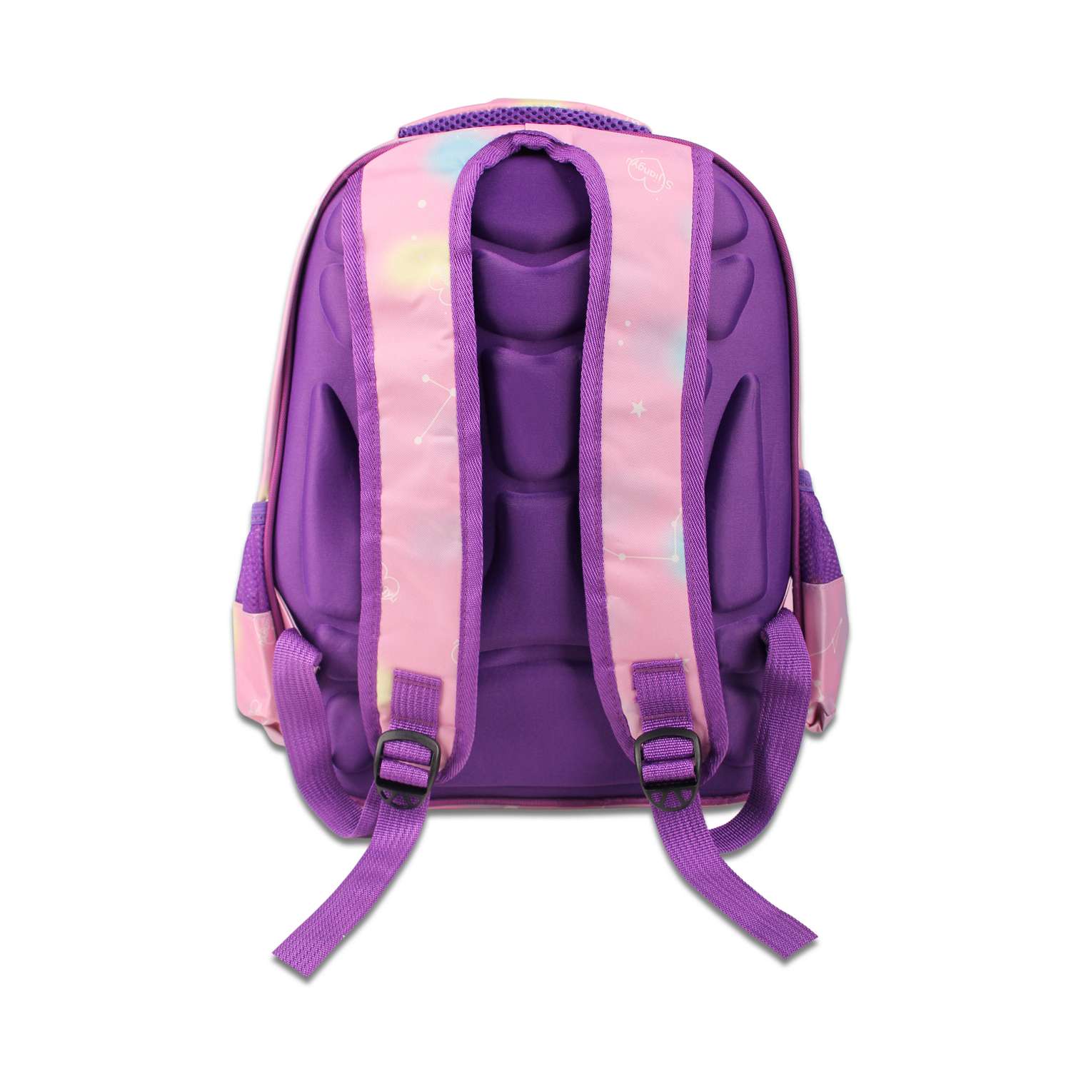 Рюкзак школьный с пеналом Little Mania Кошки фиолетовый - фото 4