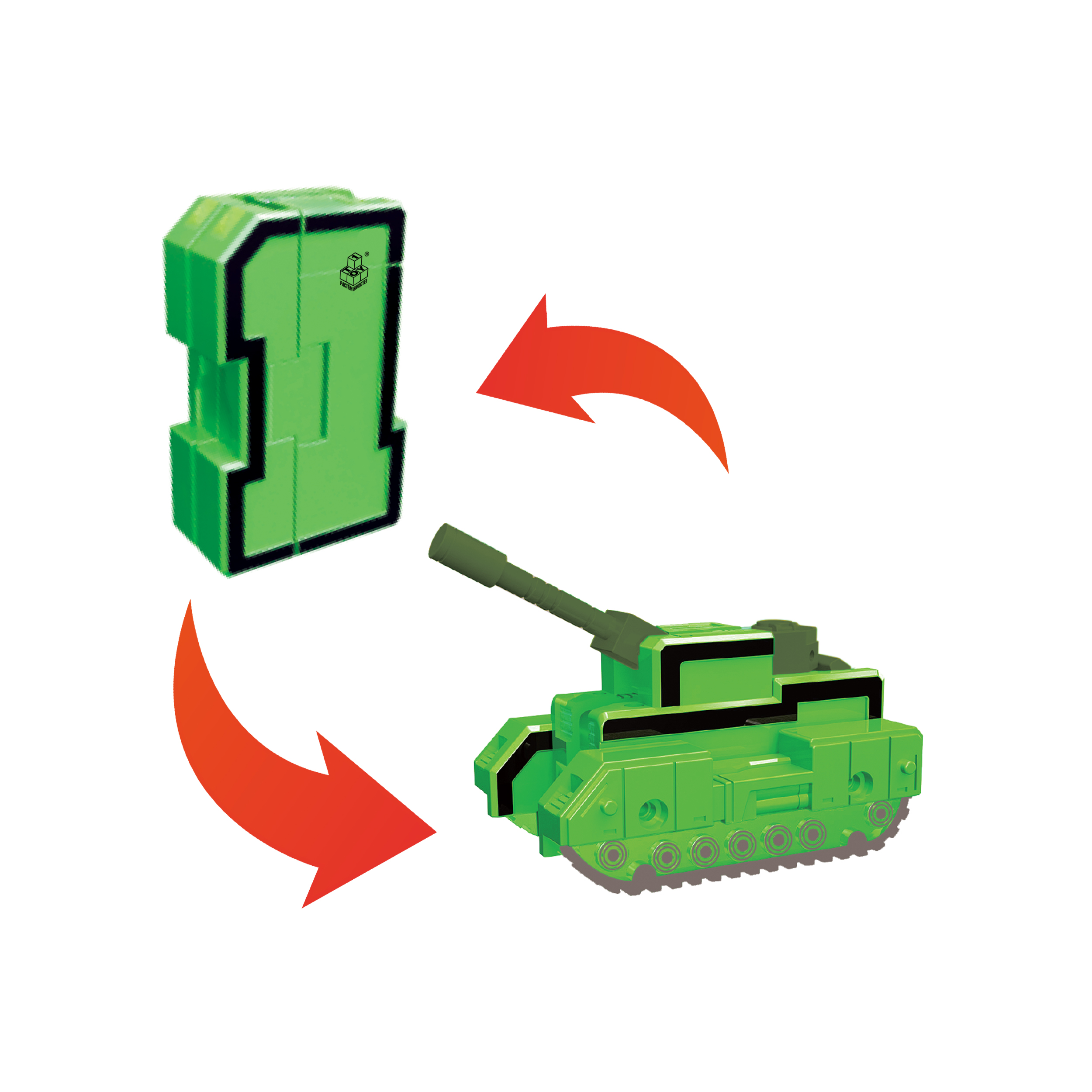 Трансформер Трансботы 1TOY Боевой расчет 10 цифр и 5 знаков - фото 12