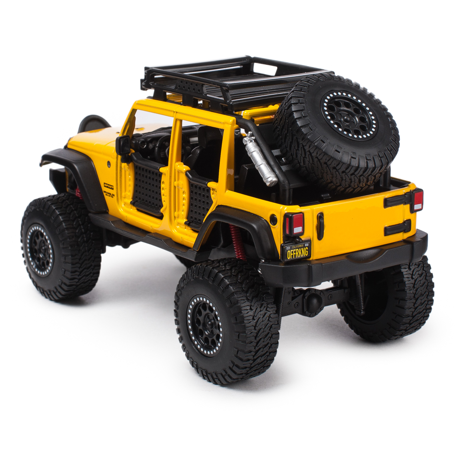 Автомобиль MAISTO Jeep Unlimited 1:24 желтый 32523 - фото 3