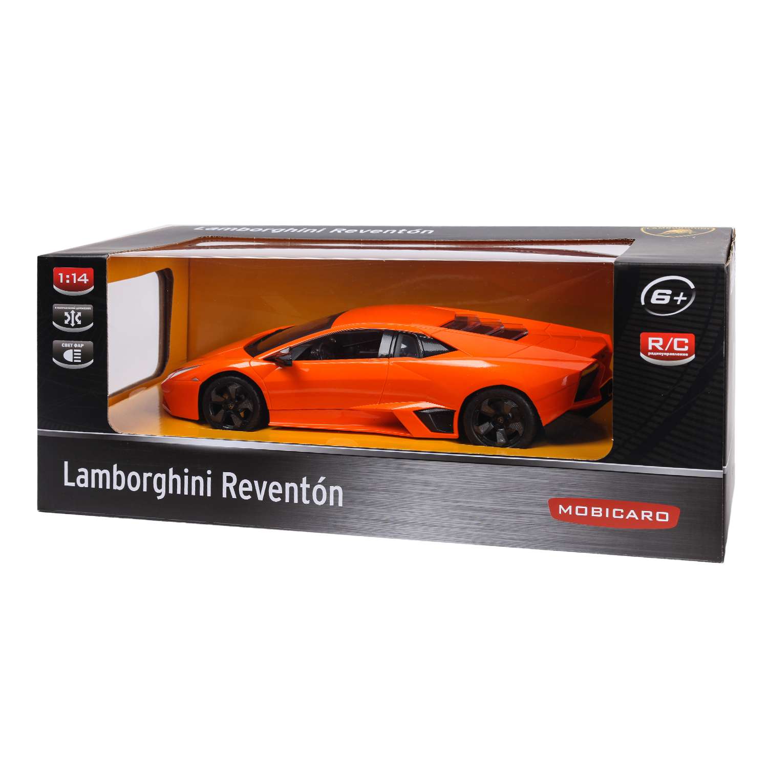 Машинка Mobicaro РУ 1:14 Lamborghini Reventon Оранжевая YS249593-O - фото 2
