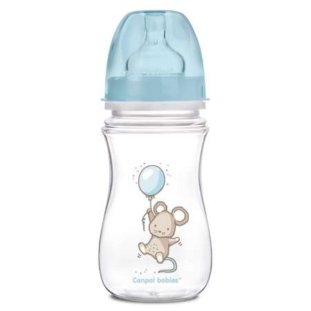 Бутылочка Canpol Babies Easy start Little cuties 240 мл с силиконовой соской в ассортименте