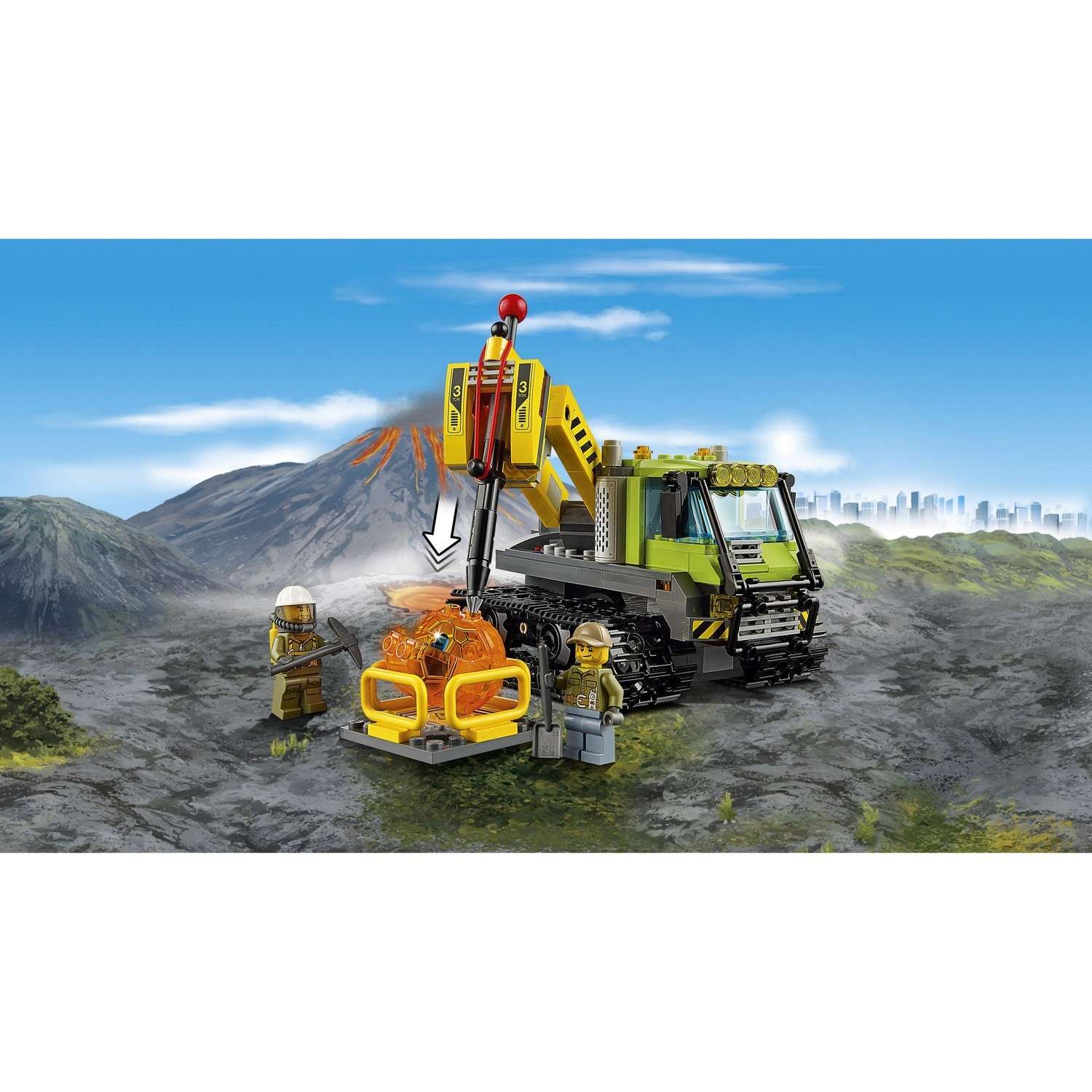 Конструктор LEGO City Volcano Explorers Вездеход исследователей вулканов (60122) - фото 10