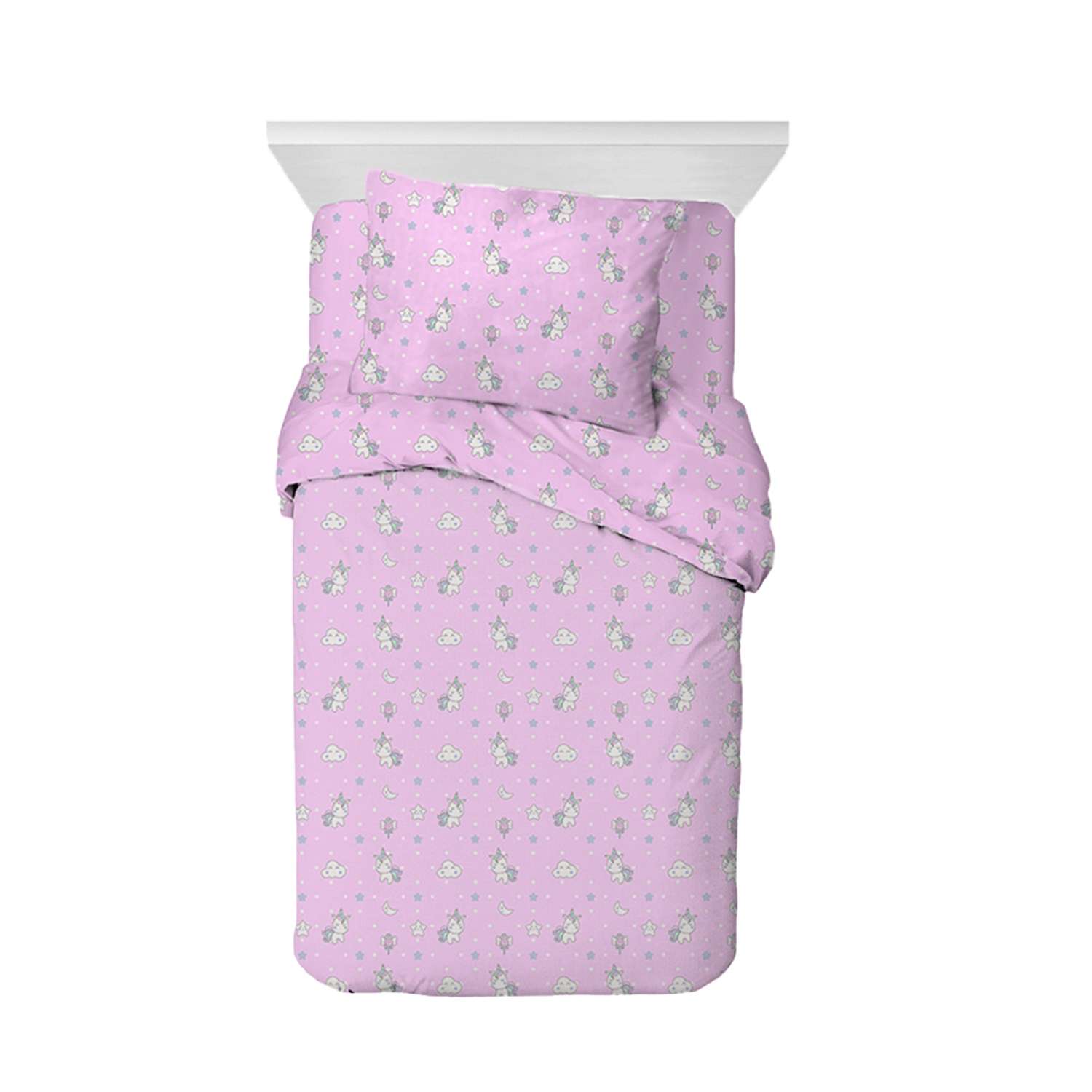 Комплекты постельного белья Galtex Единорожки розовый - фото 1