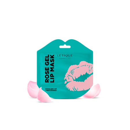 Маска для губ гидрогелевая Letique Cosmetics rose gel lip mask