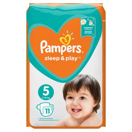 Подгузники Pampers Sleep and Play 5 (11-16 кг) 11 шт.