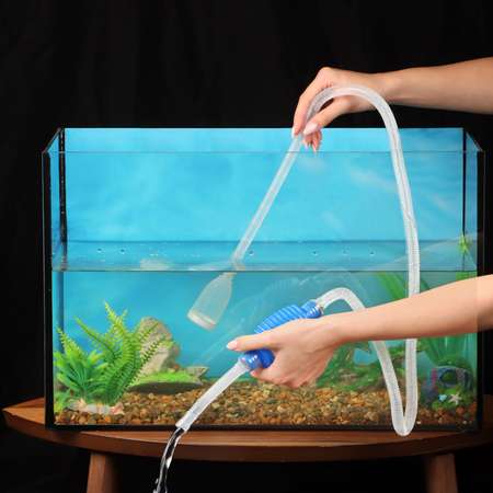 Сифон для аквариума Пижон с фильтрующей сеткой 1.4 м