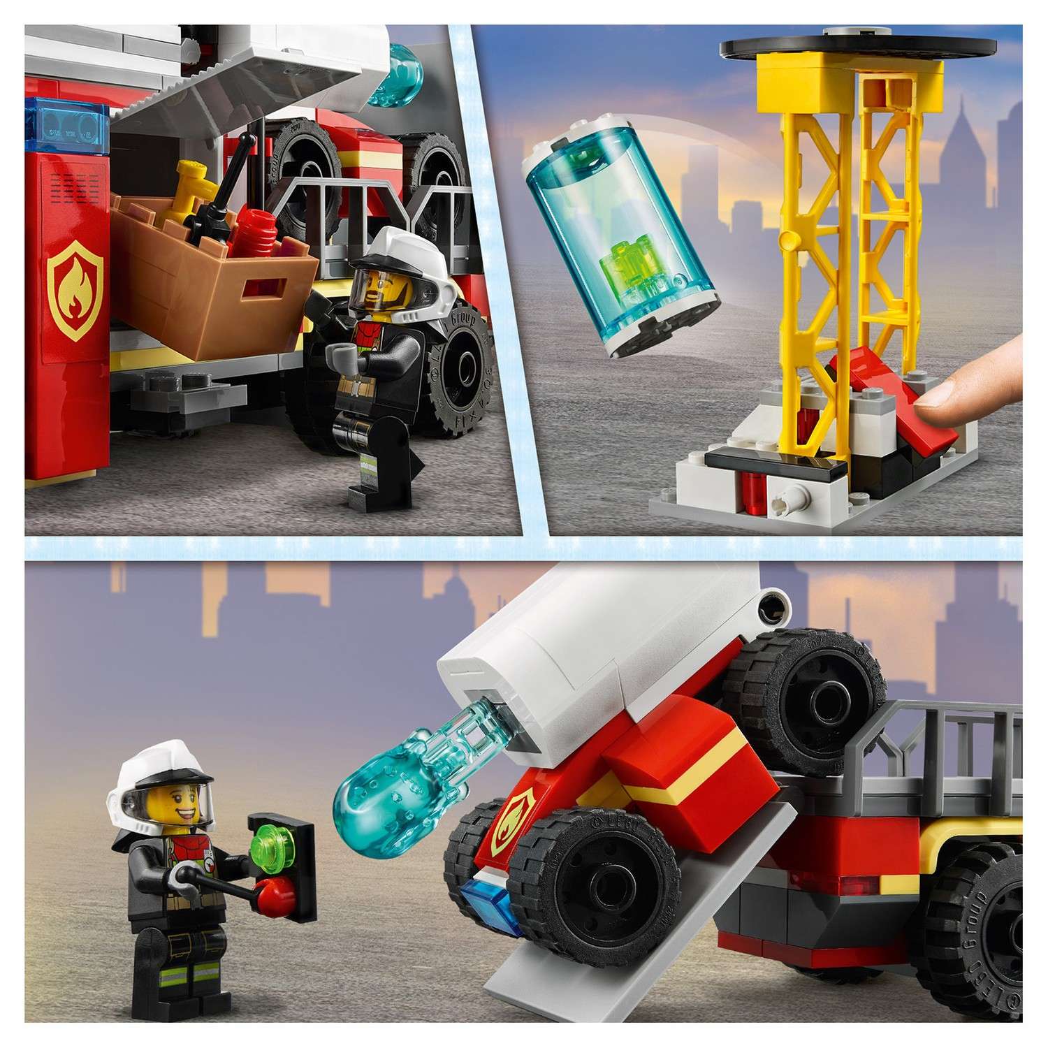 Конструктор LEGO City Fire Команда пожарных 60282 - фото 11