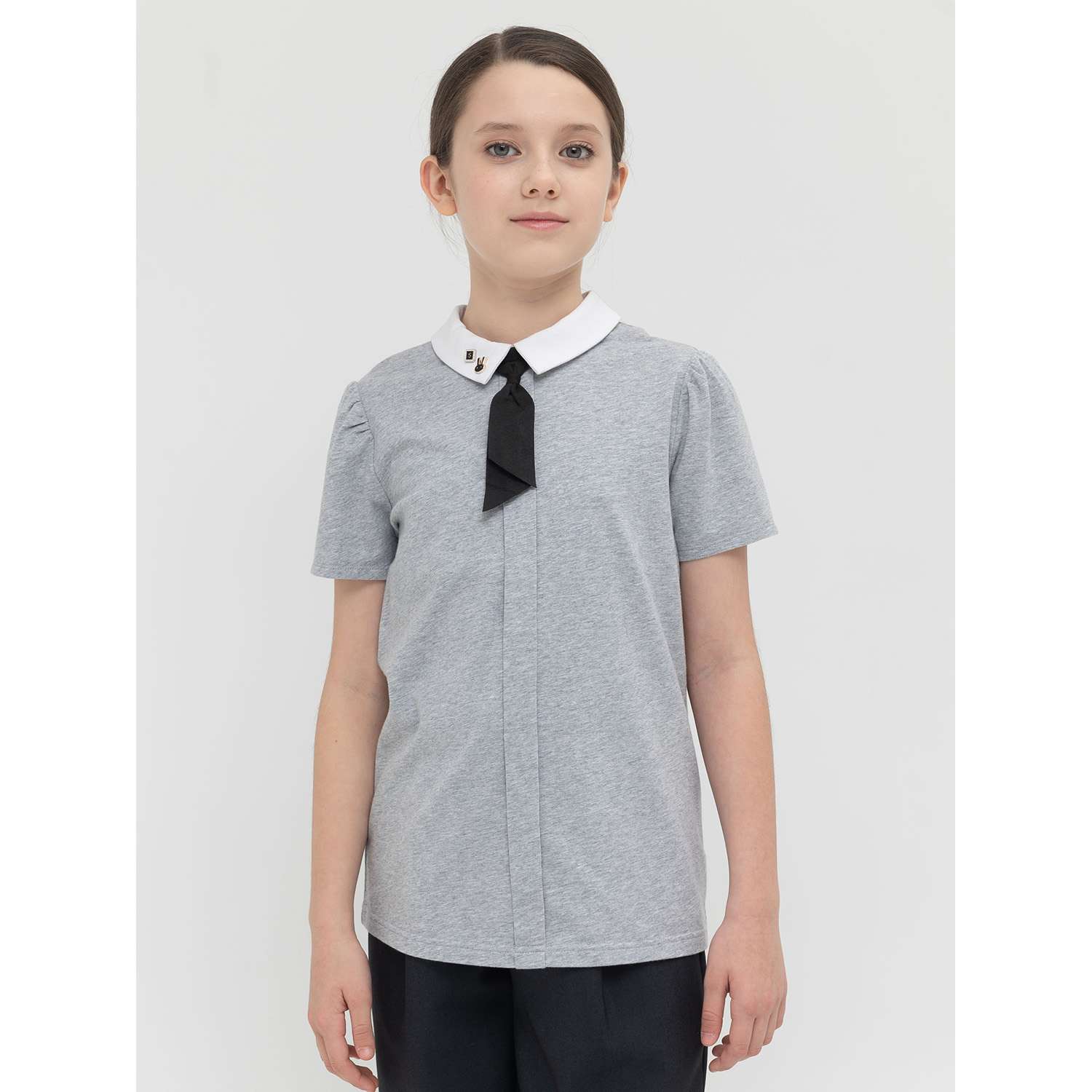 Блузка PELICAN GFT8141/Серый(40) - фото 1