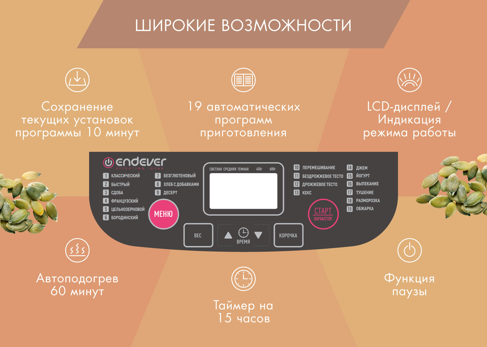 Хлебопечь ENDEVER SkyLine MB-58 - фото 5