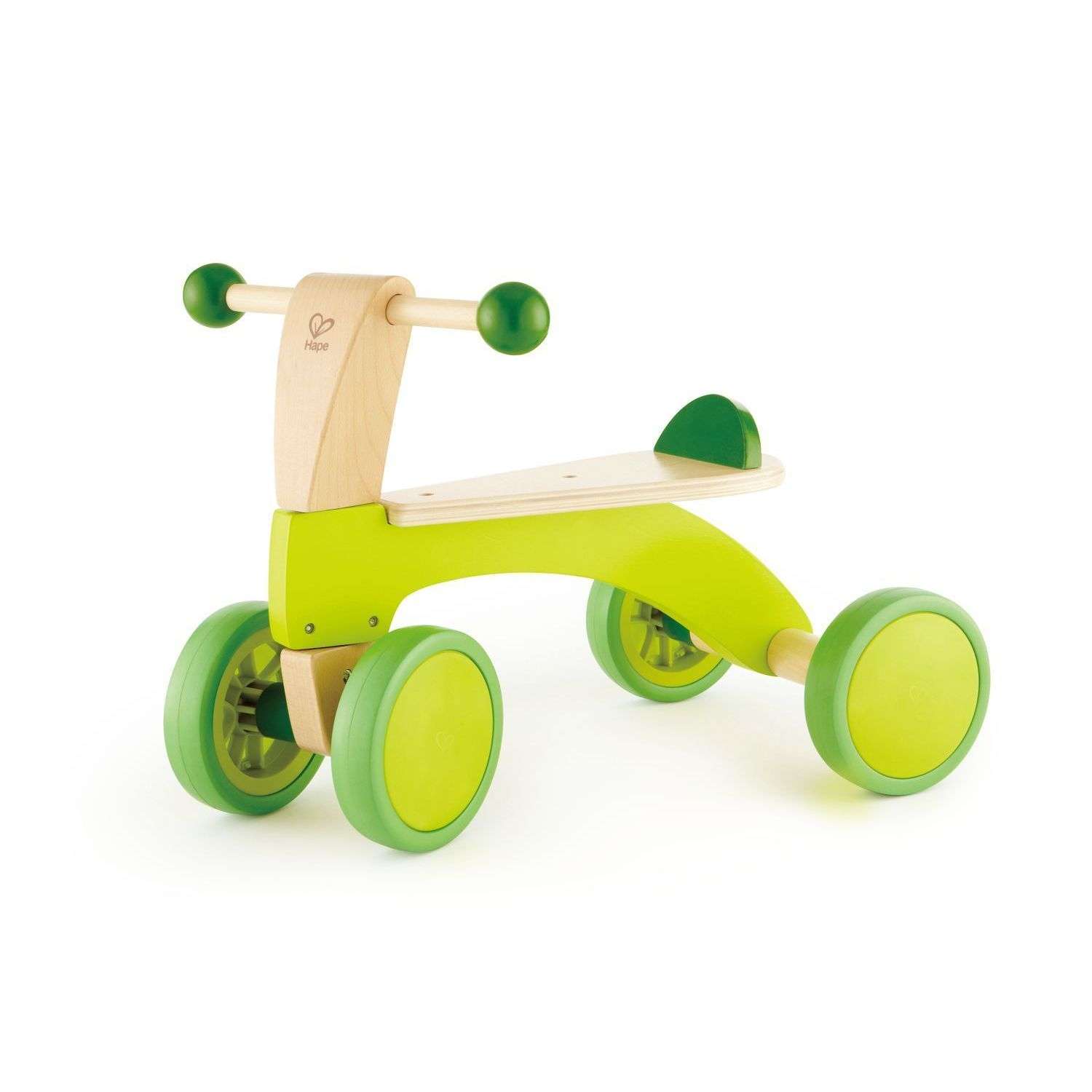Каталка для детей HAPE четырёхколесный скутер Ралли зеленый - фото 2