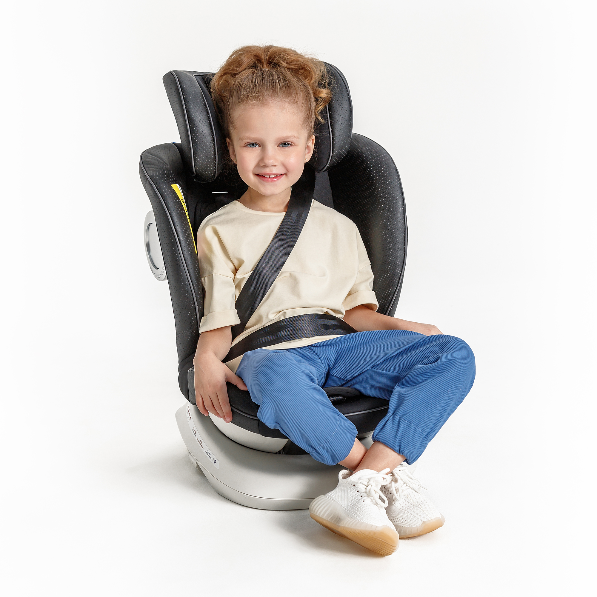 Автокресло Amarobaby Сhampion Isofix класс D группа 0+/1/2/3 Серый - фото 6