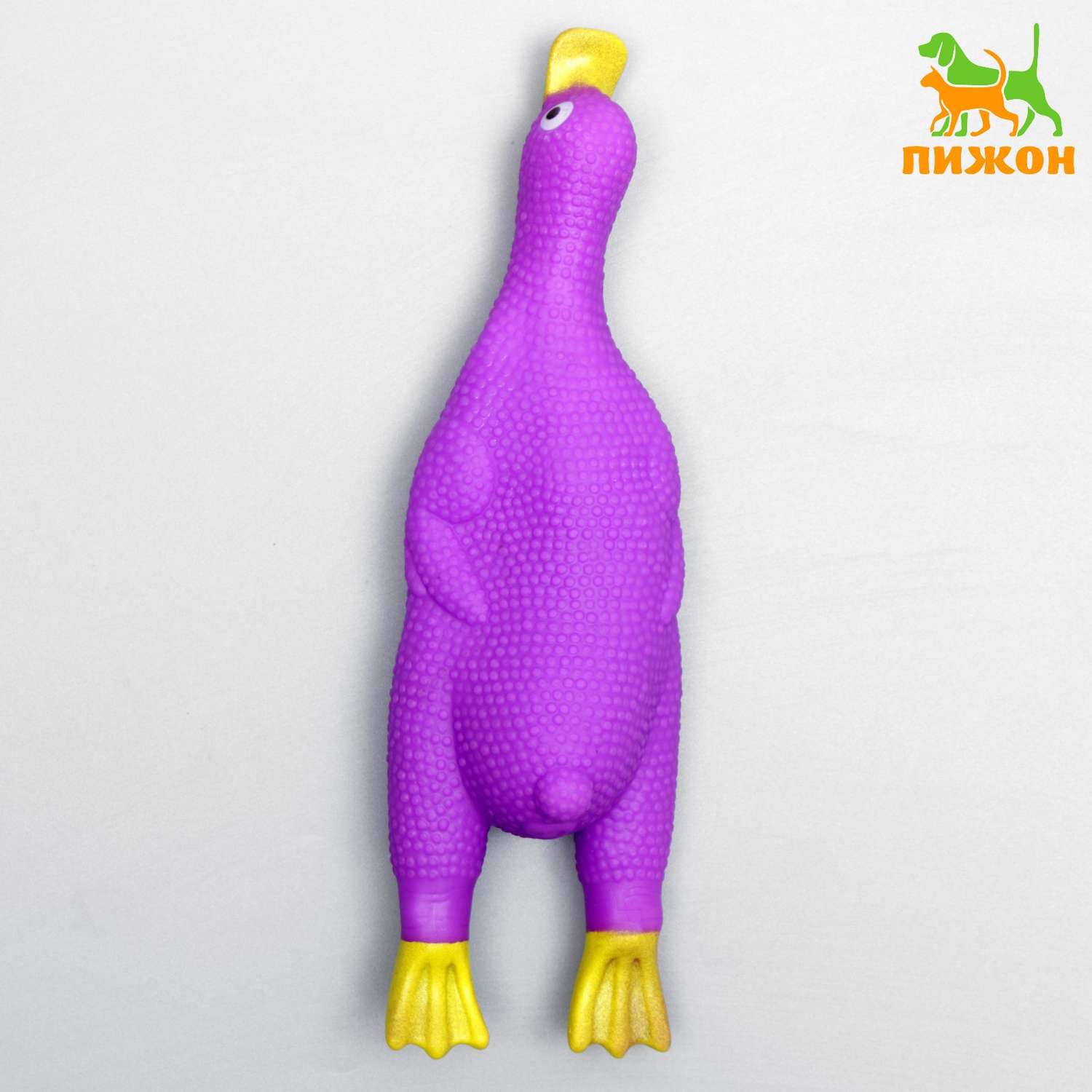 Игрушка для собак Пижон «Летящая утка» фиолетовая - фото 2