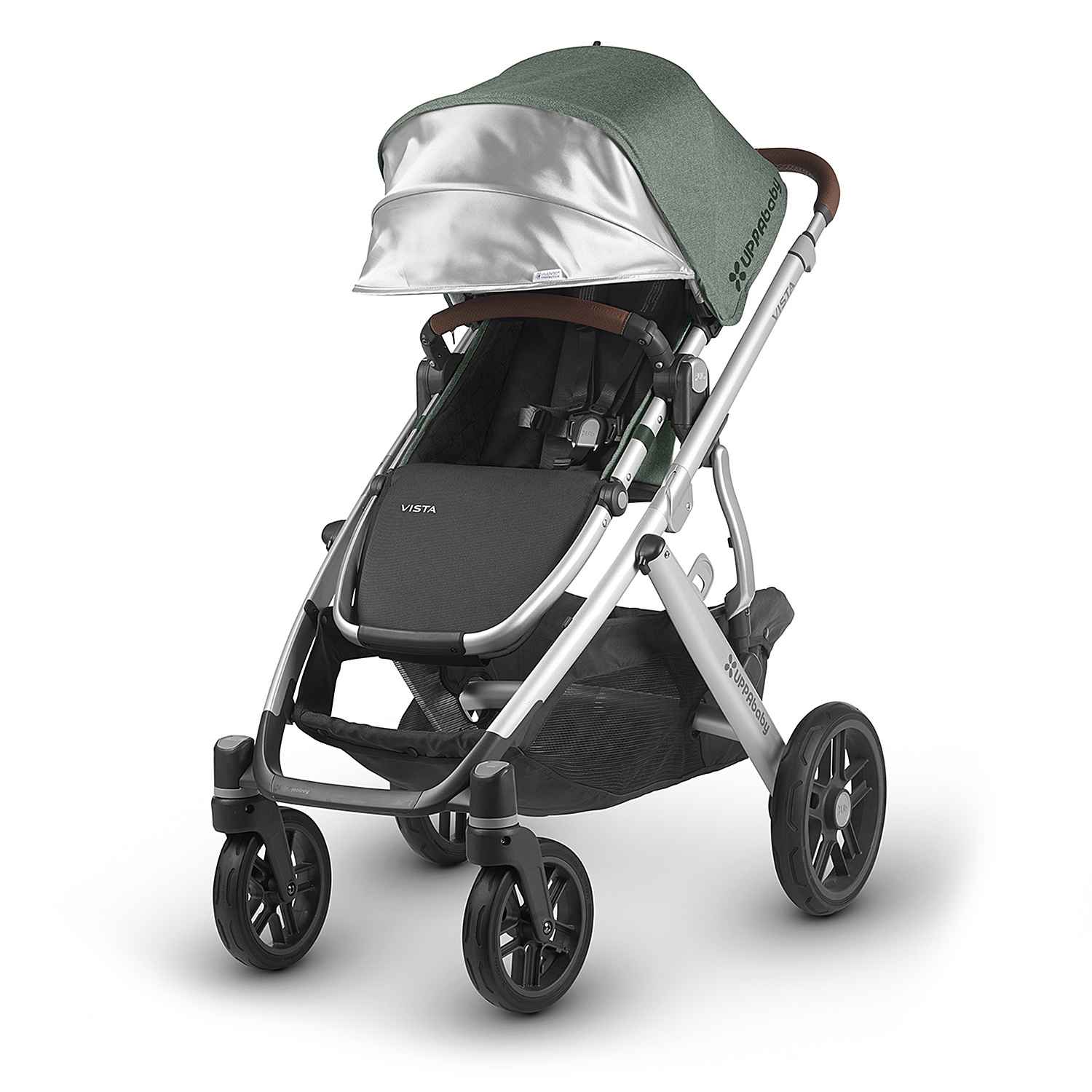 Коляска 2 в 1 UPPAbaby Vista 2018 Emmett Sage-army Green malange - фото 2