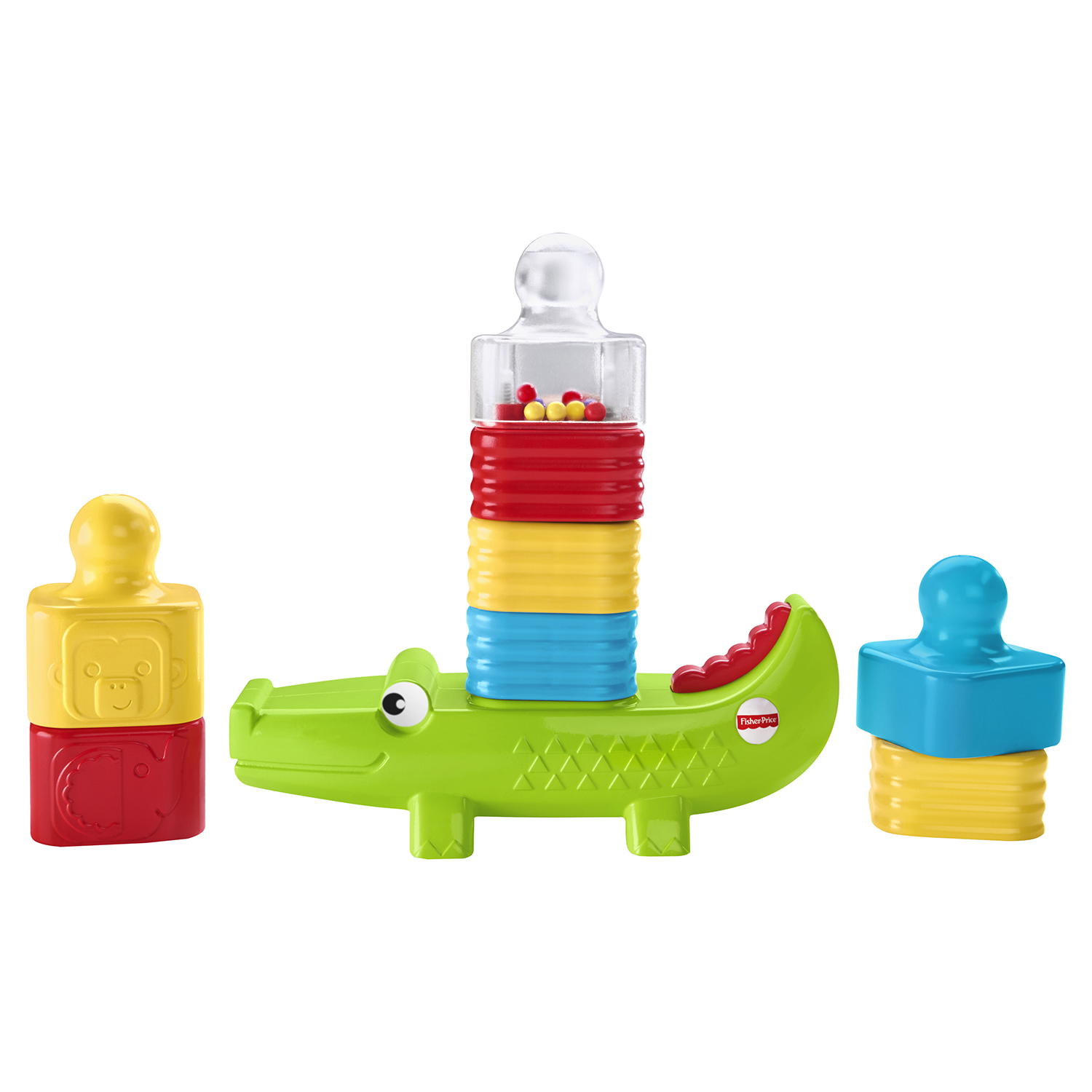 Игрушка Fisher Price пирамидка Веселый крокодил - фото 4