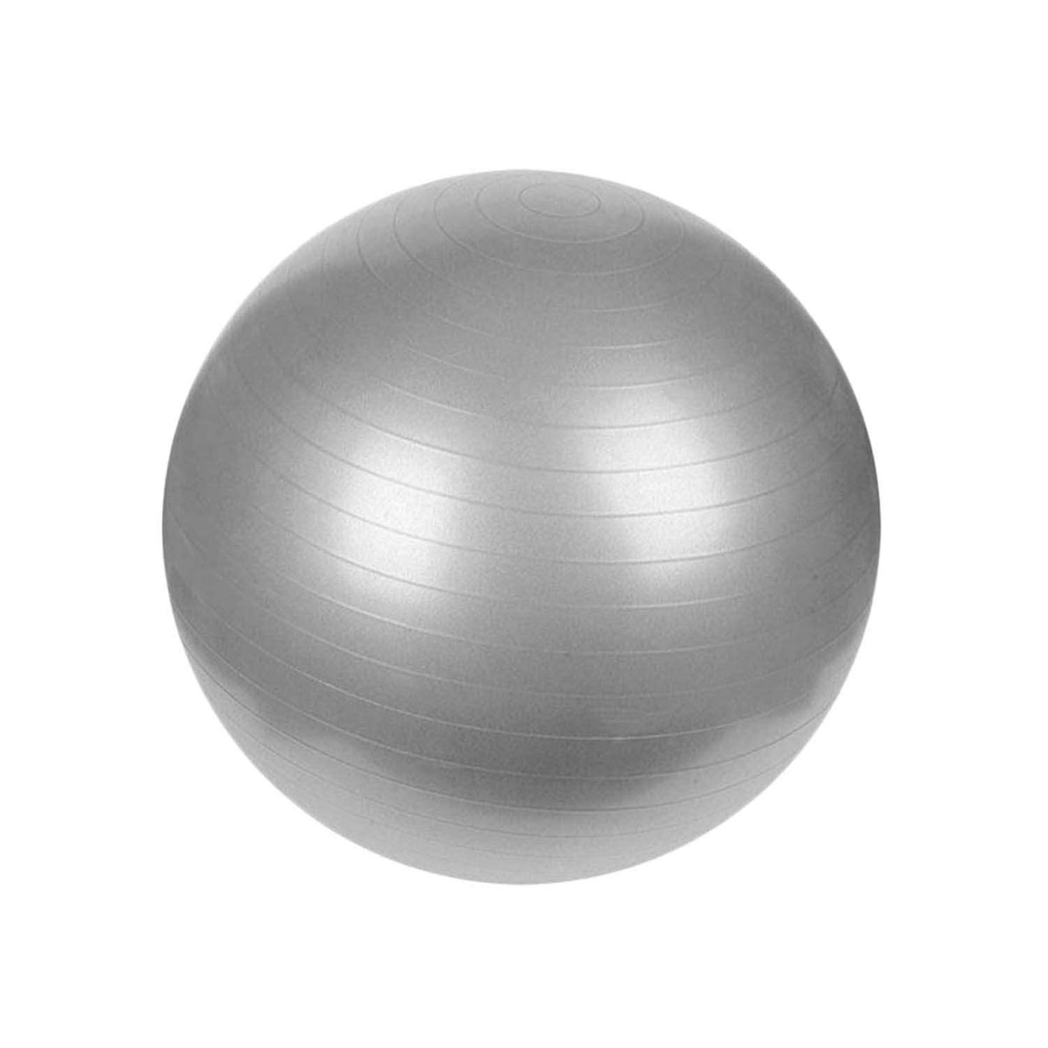 Гимнастический мяч Solmax Фитбол для тренировок с насосом серый 75 см - фото 2