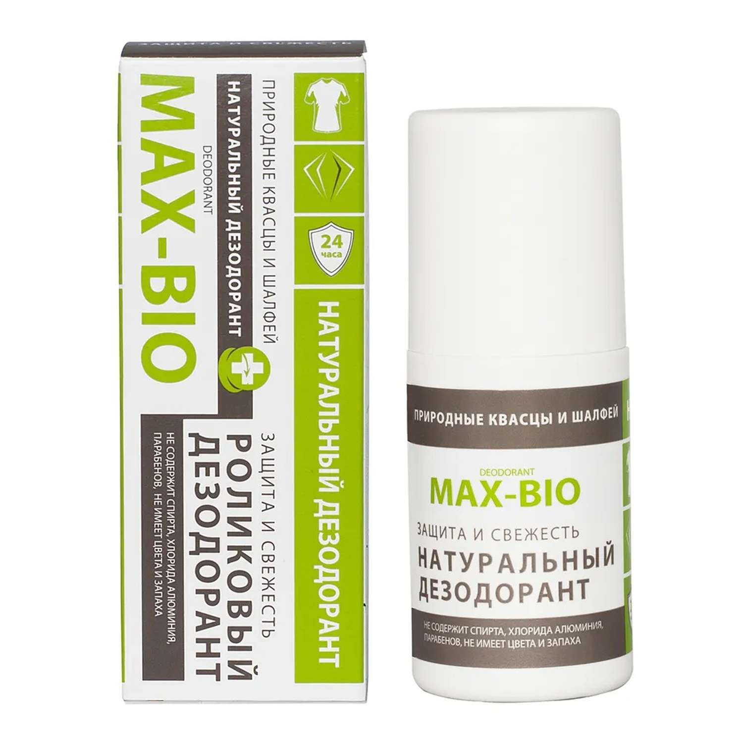 Натуральный дезодорант Max-F Deodrive MAX-BIO природные квасцы и шалфей - фото 1