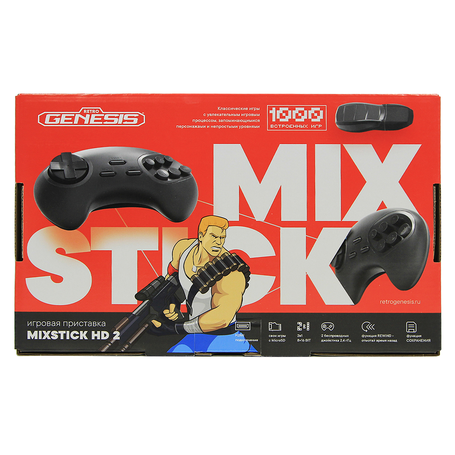 Игровая приставка Retro Genesis MixStick HD 2 + 1000 игр 8+16Bit - фото 8