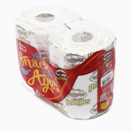 Полотенца бумажные World cart с рисунком Pringles 3 слоя 2 рулона по 75 листов