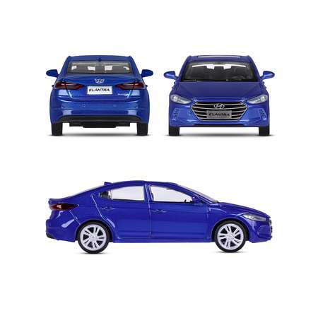 Машинка металлическая АВТОпанорама игрушка детская 1:40 Hyundai Elantra синий инерционная