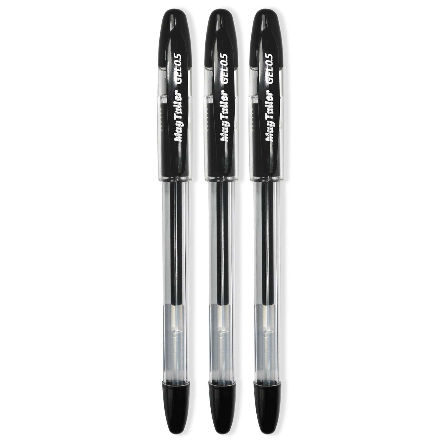 Ручки гелевые Magtaller 3шт Черные 220041/3С - фото 1