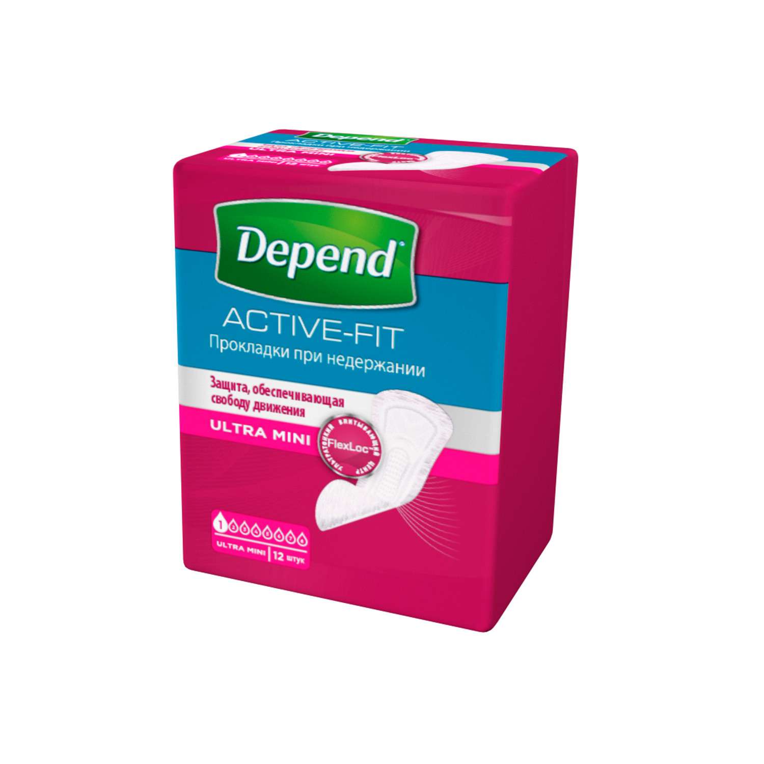 Прокладки Depend урологические Ultra Mini 12шт 9435030 - фото 4