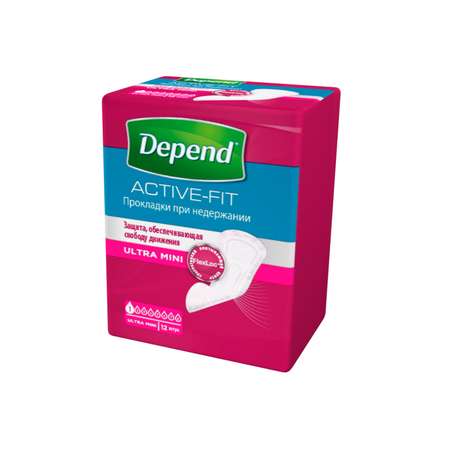 Прокладки Depend Ultra Mini для женщин 12шт